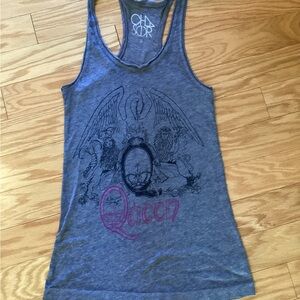 Gray Graphic Tank Top